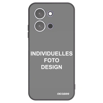 Picasee Xiaomi Redmi 15C 5G Hülle - Schwarzes Silikon - Individuelles Fotodesign