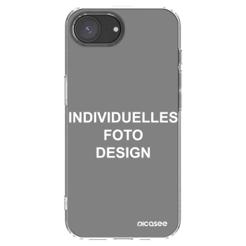 Picasee Apple iPhone 17e Hülle - Transparentes Silikon - Individuelles Fotodesign