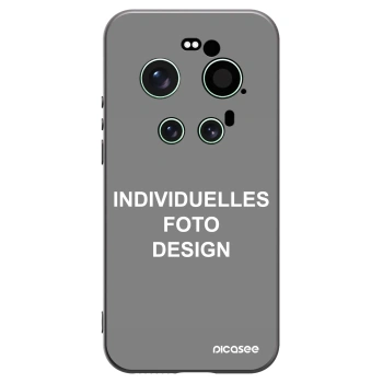 Picasee Xiaomi 17 Ultra Hülle - Schwarzes Silikon - Individuelles Fotodesign