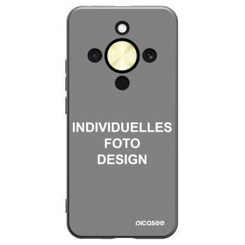 Picasee Honor Magic8 Lite 5G Hülle - Schwarzes Silikon - Individuelles Fotodesign