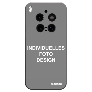 Picasee Vivo X300 Pro Hülle - Schwarzes Silikon - Individuelles Fotodesign