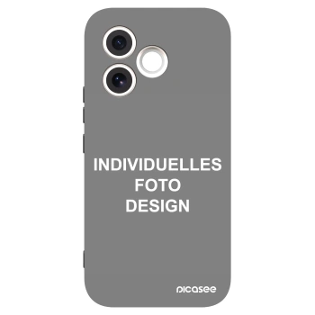 Picasee Honor 600 Lite Hülle - Schwarzes Silikon - Individuelles Fotodesign