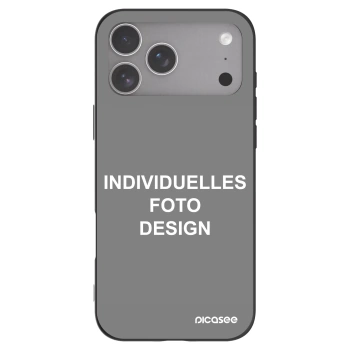 Picasee Apple iPhone 18 Pro Max Hülle - Schwarzes Silikon - Individuelles Fotodesign