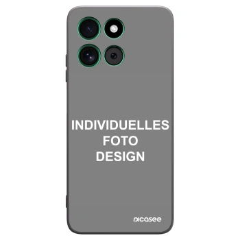 Picasee Motorola Moto G57 Power Hülle - Schwarzes Silikon - Individuelles Fotodesign