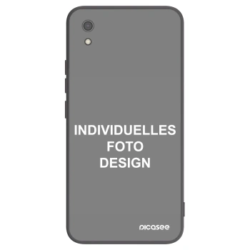 Picasee Xiaomi Redmi 7A Hülle - Schwarzes Silikon - Individuelles Fotodesign