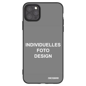 Picasee Apple iPhone 11 Pro Max Hülle - Schwarzes Silikon - Individuelles Fotodesign