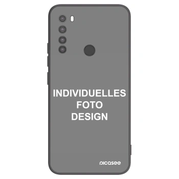 Picasee Xiaomi Redmi Note 8 Hülle - Schwarzes Silikon - Individuelles Fotodesign
