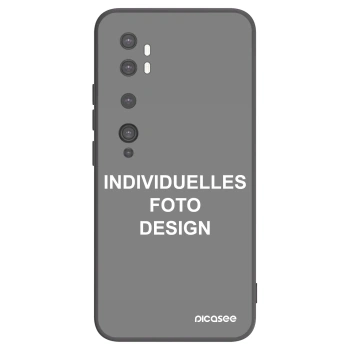 Picasee Xiaomi Mi Note 10 (Pro) Hülle - Schwarzes Silikon - Individuelles Fotodesign