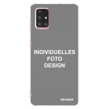 Picasee Samsung Galaxy A71 A715F Hülle - Transparentes Silikon - Individuelles Fotodesign