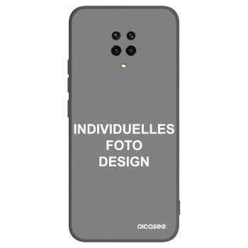 Picasee Xiaomi Redmi Note 9 Pro Hülle - Schwarzes Silikon - Individuelles Fotodesign