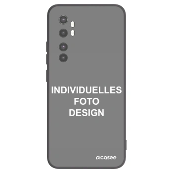 Picasee Xiaomi Mi Note 10 Lite Hülle - Schwarzes Silikon - Individuelles Fotodesign