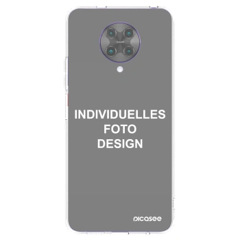 Picasee Xiaomi Poco F2 Pro Hülle - Transparentes Silikon - Individuelles Fotodesign