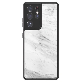 Hülle für Samsung Galaxy S21 Ultra 5G G998B - White marble