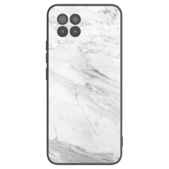 Hülle für Realme 8 4G - White marble