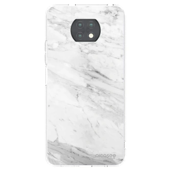 Picasee Xiaomi Redmi Note 9T Hülle - Transparentes Silikon - White marble