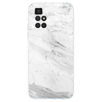 Picasee Xiaomi Redmi 10 Hülle - Transparentes Silikon - White marble