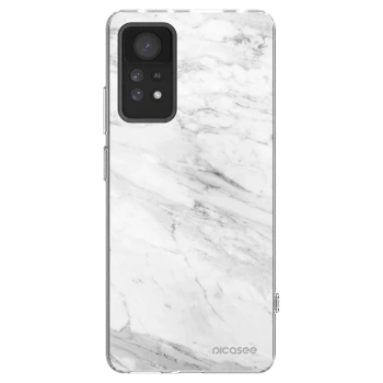 Picasee Xiaomi Redmi Note 11 Pro Hülle - Transparentes Silikon - White marble