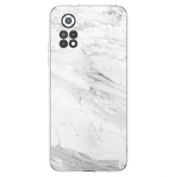 Picasee Xiaomi Poco X4 Pro 5G Hülle - Transparentes Silikon - White marble
