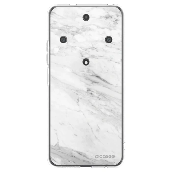 Picasee Honor Magic5 Lite 5G Hülle - Transparentes Silikon - White marble