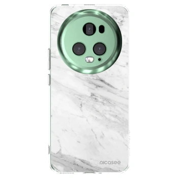 Picasee Honor Magic5 Pro Hülle - Transparentes Silikon - White marble