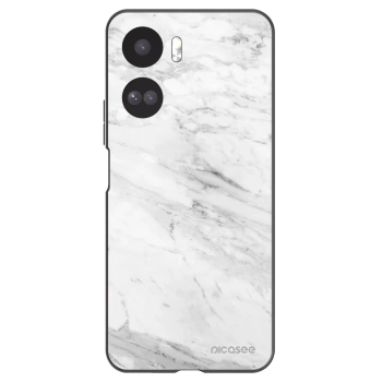 Picasee Honor 90 Lite 5G Hülle - Schwarzes Silikon - White marble