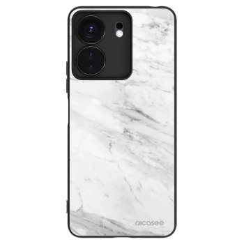 Picasee Xiaomi Redmi 13C 4G Hülle - Schwarzes Silikon - White marble