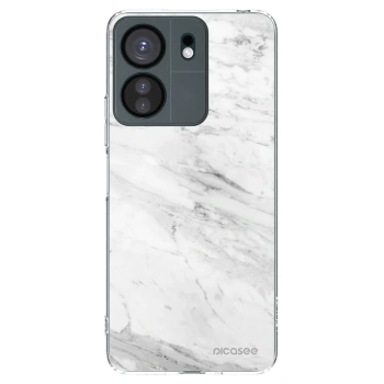 Picasee Xiaomi Redmi 13C 4G Hülle - Transparentes Silikon - White marble