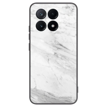 Picasee Xiaomi Poco X6 Pro Hülle - Schwarzes Silikon - White marble