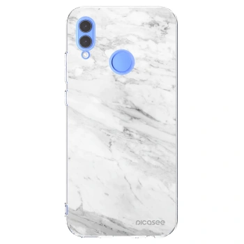 Picasee Honor 10 Lite Hülle - Transparentes Silikon - White marble