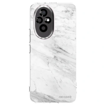Picasee Honor 200 Pro 5G Hülle - Transparentes Silikon - White marble