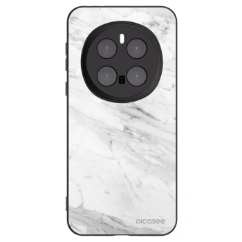 Picasee Honor Magic7 Pro 5G Hülle - Schwarzes Silikon - White marble