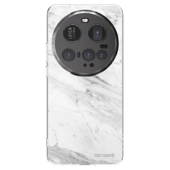 Picasee Xiaomi 15 Ultra Hülle - Transparentes Silikon - White marble