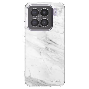 Picasee Xiaomi 15 Hülle - Transparentes Silikon - White marble