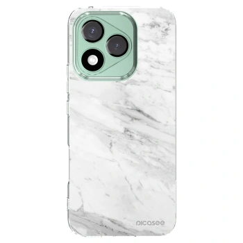Picasee Honor 400 Lite 5G Hülle - Transparentes Silikon - White marble