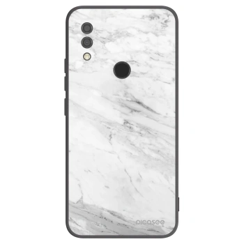 Picasee Xiaomi Redmi 7 Hülle - Schwarzes Silikon - White marble
