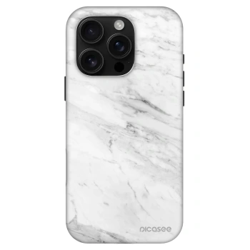 Picasee Fashion Case MagSafe für Apple iPhone 16 Pro - White marble