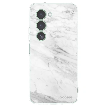 Picasee Xiaomi Redmi 15 5G Hülle - Transparentes Silikon - White marble