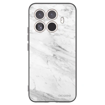 Picasee Xiaomi 15T Pro Hülle - Schwarzes Silikon - White marble