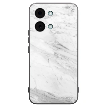 Picasee Xiaomi Poco X8 Pro Max Hülle - Schwarzes Silikon - White marble