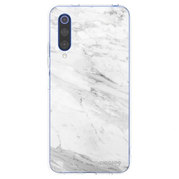 Picasee Xiaomi Mi 9 SE Hülle - Transparentes Silikon - White marble