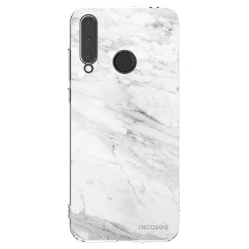 Picasee Honor 20 Lite Hülle - Transparentes Silikon - White marble