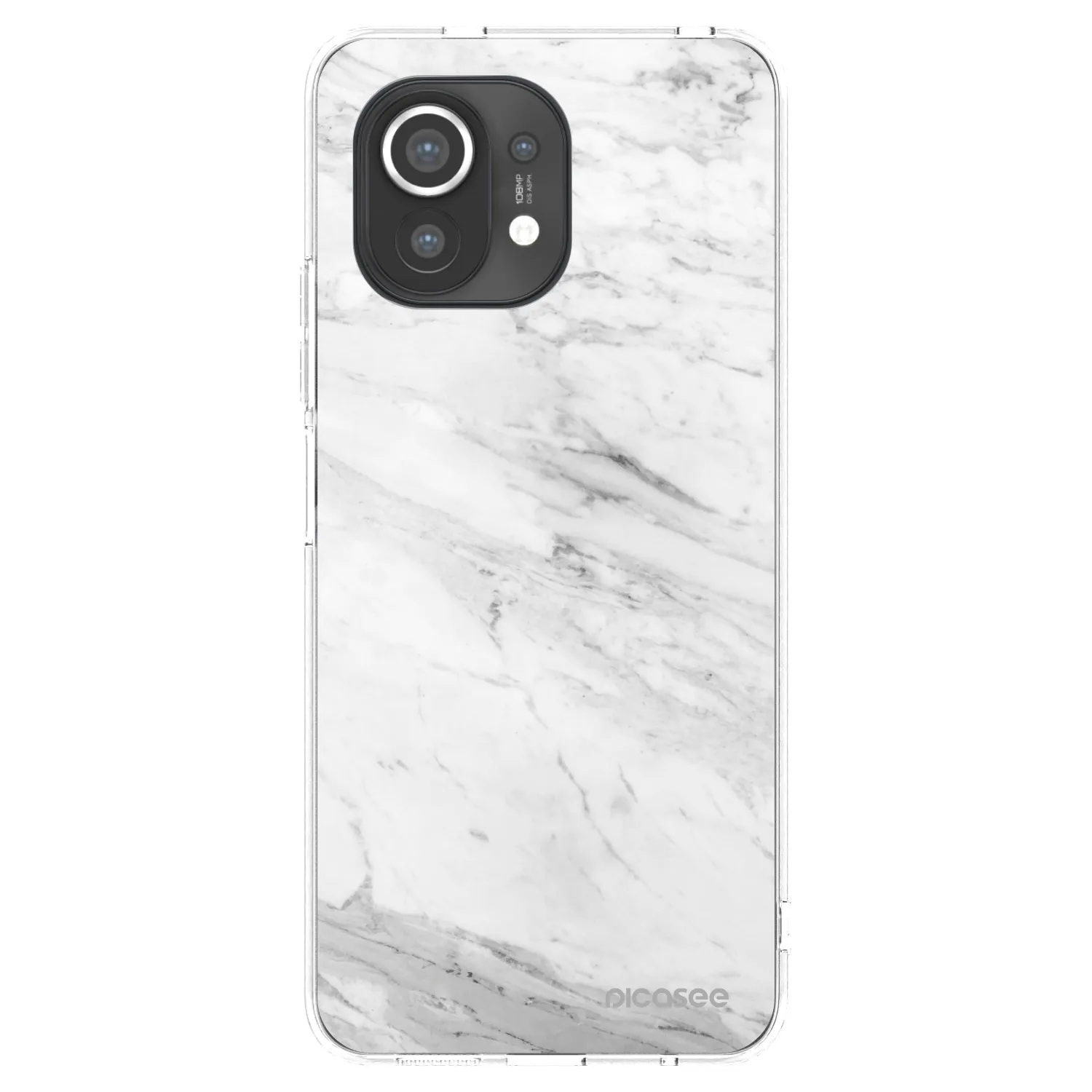 Picasee Xiaomi Mi 11 Hülle - Transparentes Silikon - White marble