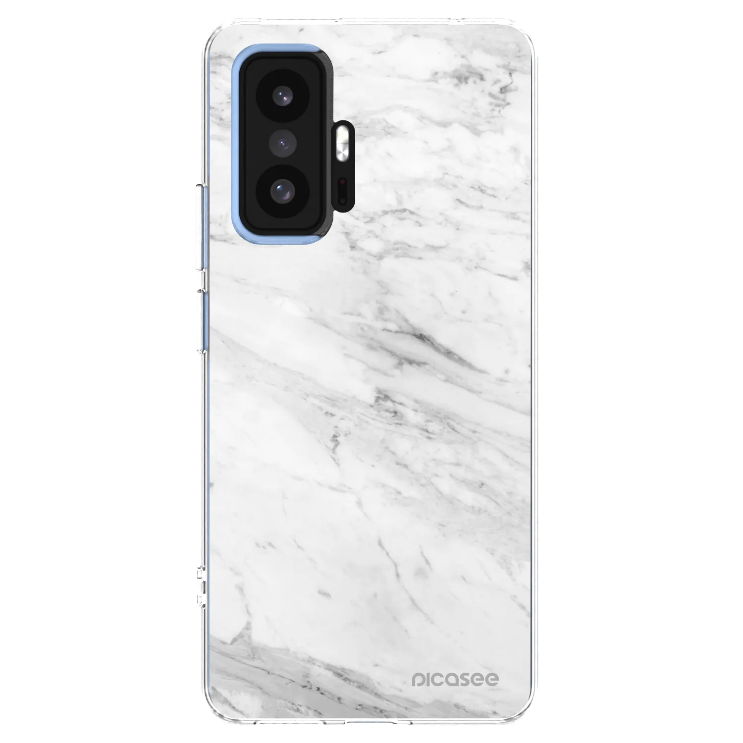 Picasee Xiaomi 11T Hülle - Transparentes Silikon - White marble