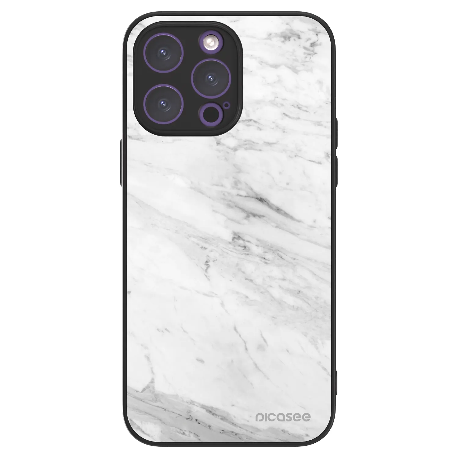 Picasee ULTIMATE CASE MagSafe für Apple iPhone 14 Pro Max - White marble