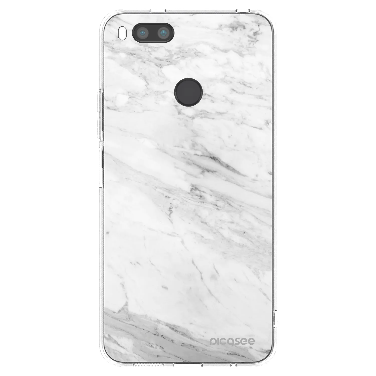 Picasee Xiaomi Redmi A1 Hülle - Transparentes Silikon - White marble