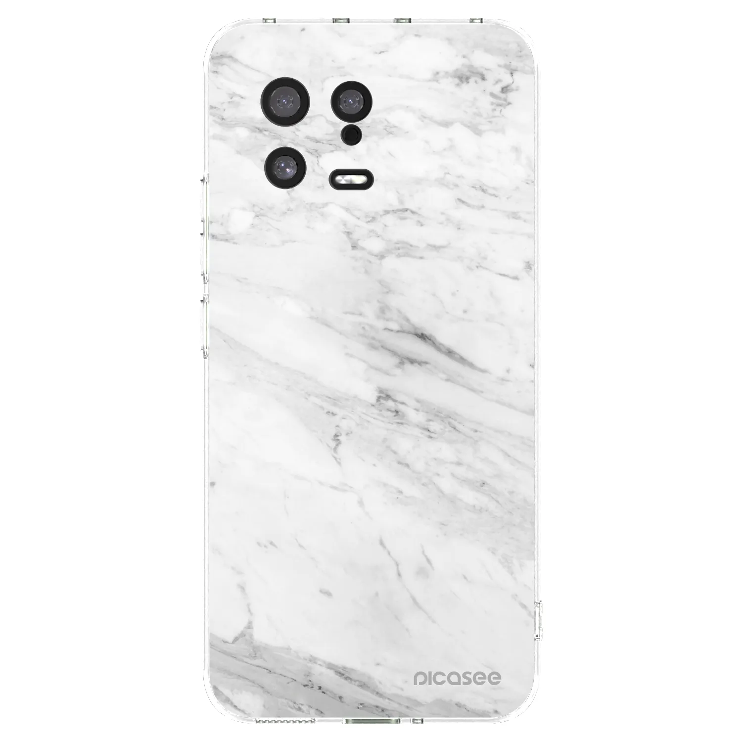 Picasee Xiaomi 13 Hülle - Transparentes Silikon - White marble
