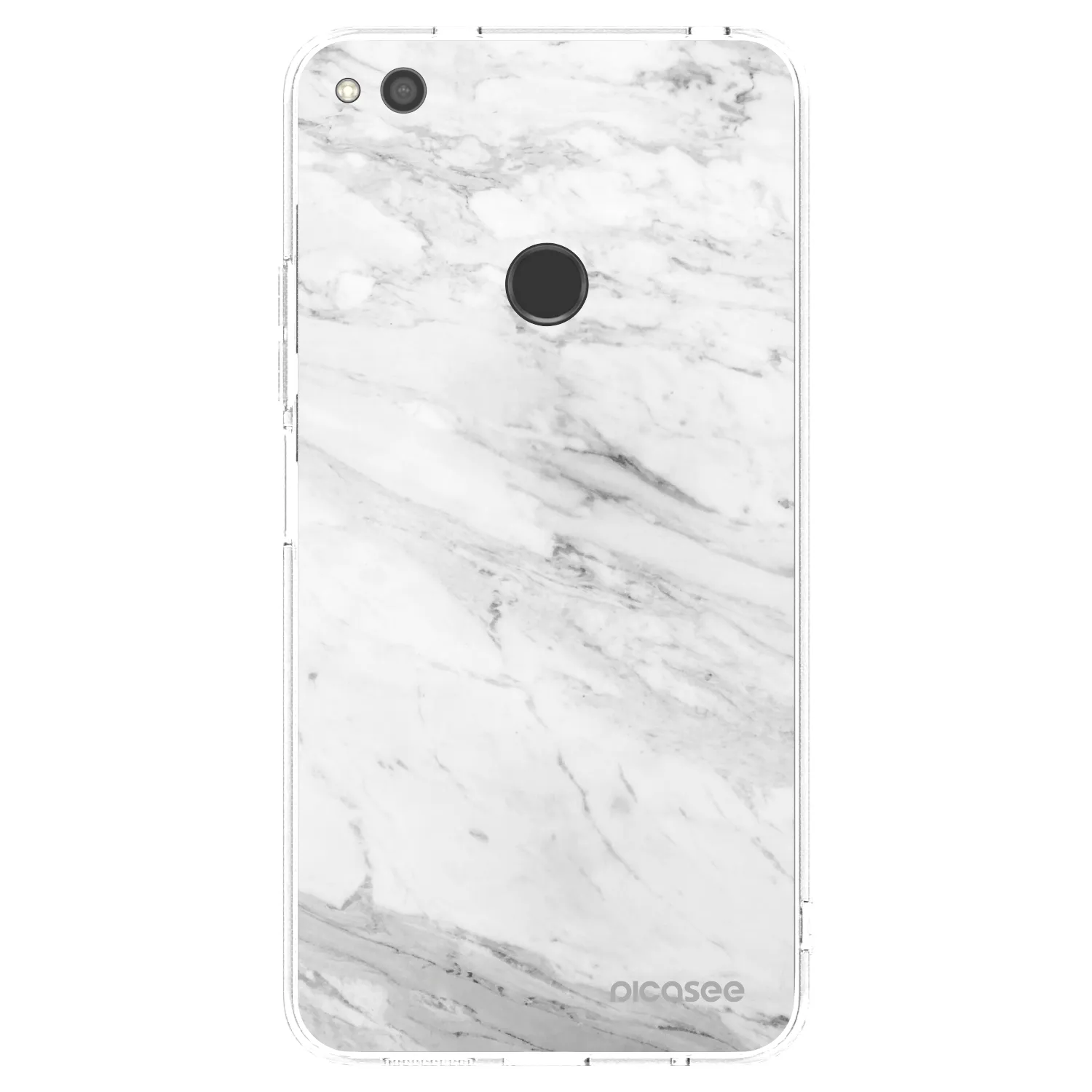Picasee Huawei P9 Lite 2017 Hülle - Transparentes Silikon - White marble