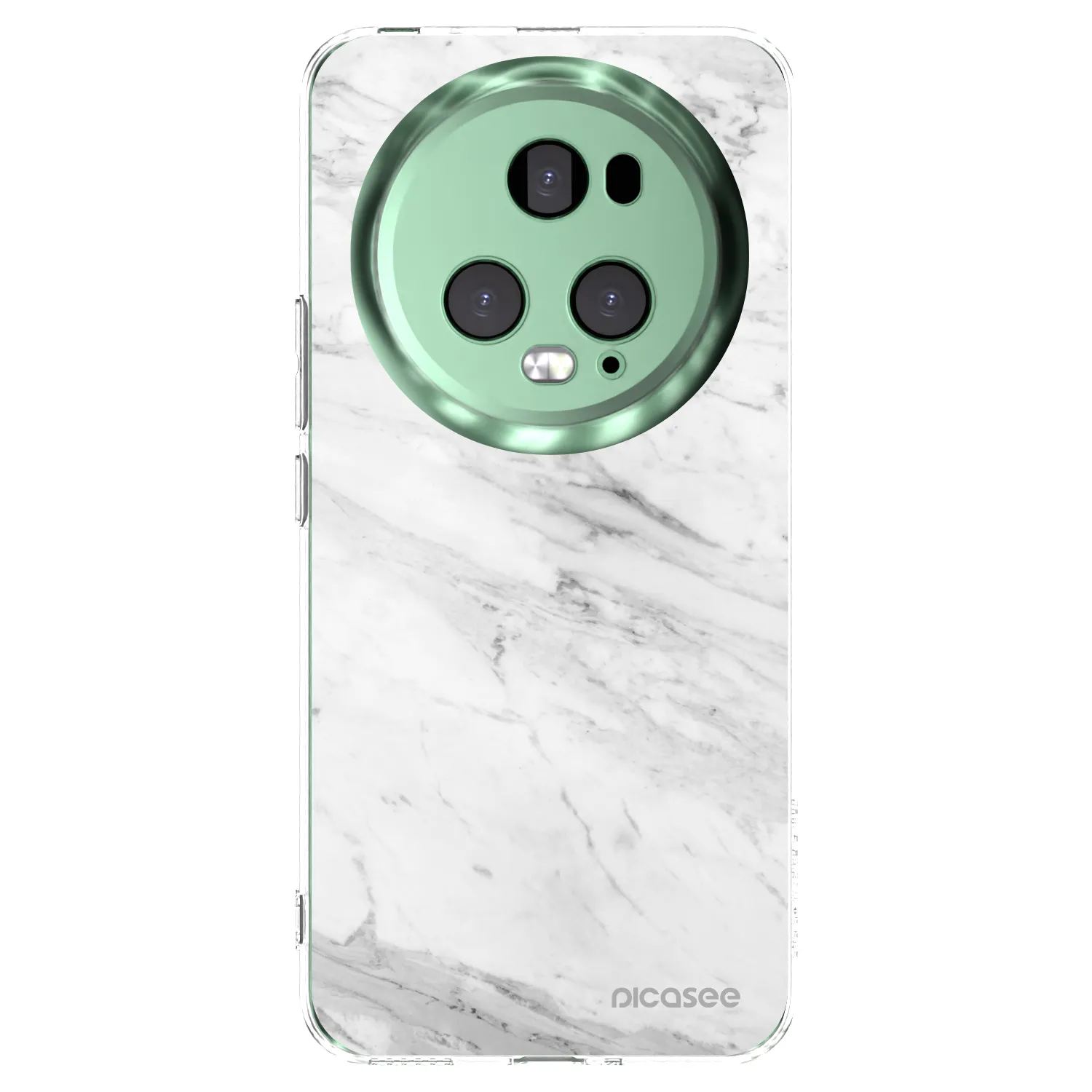 Picasee Honor Magic5 Pro Hülle - Transparentes Silikon - White marble