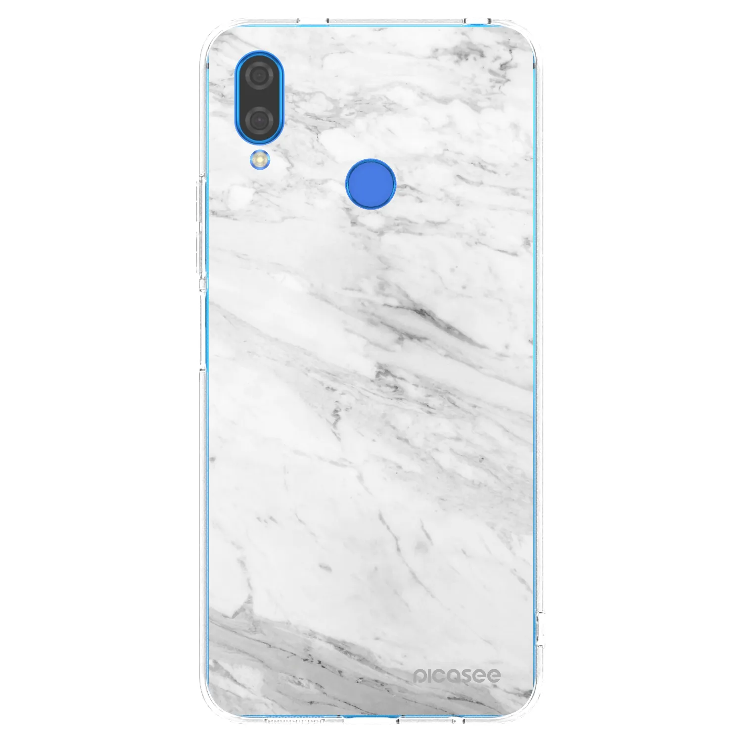 Picasee Huawei Nova 3 Hülle - Transparentes Silikon - White marble