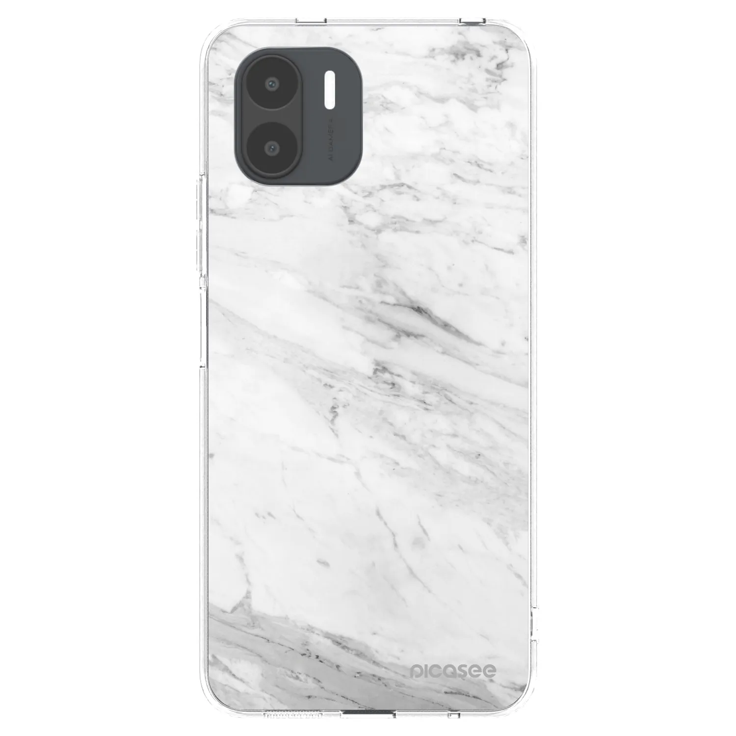 Picasee Xiaomi Redmi A2 Hülle - Transparentes Silikon - White marble